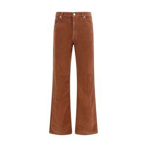 Haikure Brown Cotton Casual Women's Pants